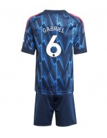 Arsenal Gabriel Magalhaes #6 Vieraspaita Lasten 2025-26 Lyhythihainen (+ shortsit)